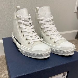 Dior B23 White High-Top Sneakers